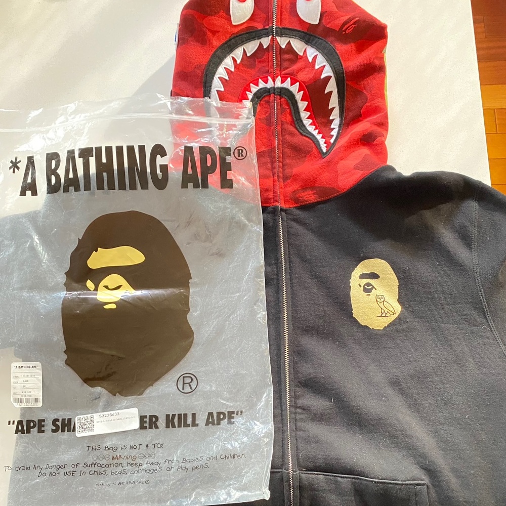 A bathing Ape X OVO 3XL - Picture 1 of 6